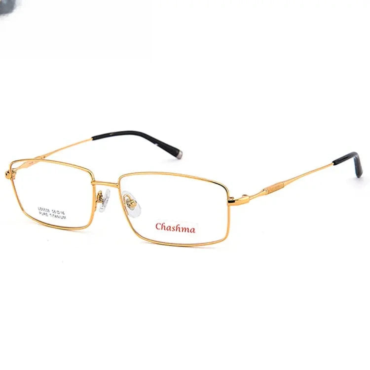Women's Square Full Rim Titanium Prescription Glasses 416638 — view 5 | Rx Spectacle