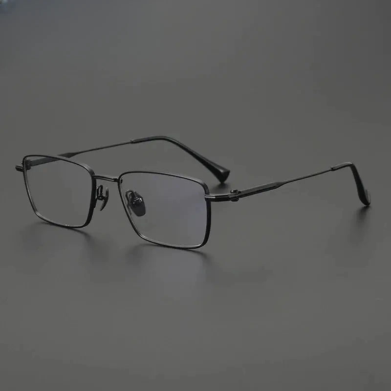 Unisex Square Full Rim Titanium Prescription Glasses Gxyj4007 — view 6 | Rx Spectacle