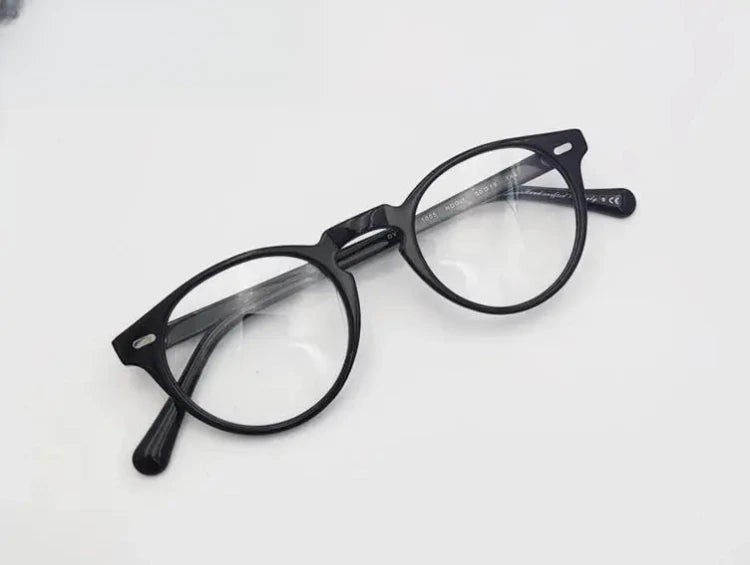 Unisex Round Full Rim Acetate Prescription Glasses 1005 — view 16 | Rx Spectacle