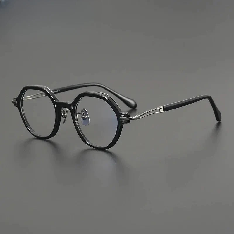 Unisex Oval Full Rim Acetate Flat Top Prescription Glasses G84721 — view 6 | Rx Spectacle