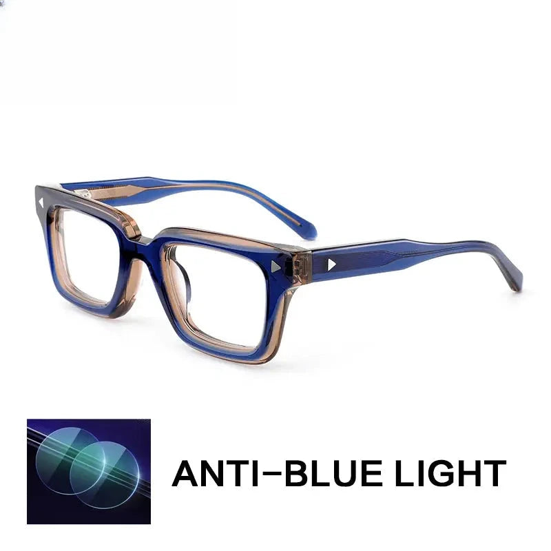 Unisex Browline Full Rim Acetate Reading Glasses 66308 — view 6 | Rx Spectacle