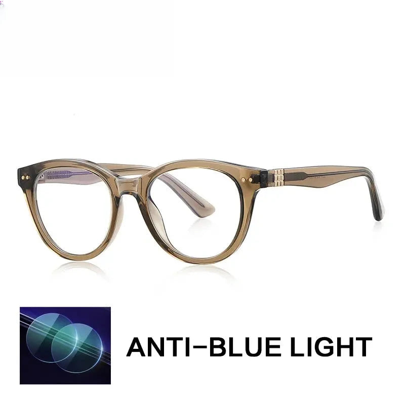Unisex Oval Full Rim Titanium Reading Glasses Gxyj2231 — view 8 | Rx Spectacle
