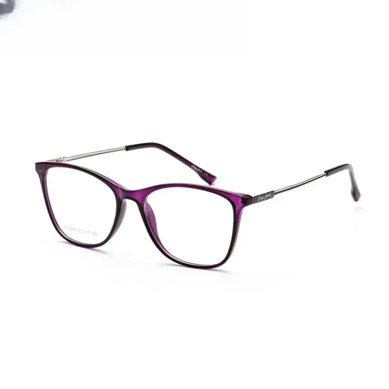 Women's Cat Eye Full Rim TR90 Prescription Glasses 670011 — view 7 | Rx Spectacle