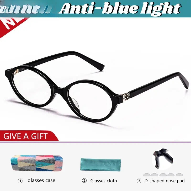 Women's Oval Full Rim Acetate Reading Glasses 20264 — view 4 | Rx Spectacle