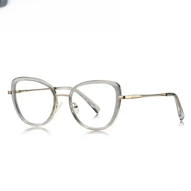 Women's Cat Eye Full Rim Titanium Prescription Glasses 61347 — view 8 | Rx Spectacle