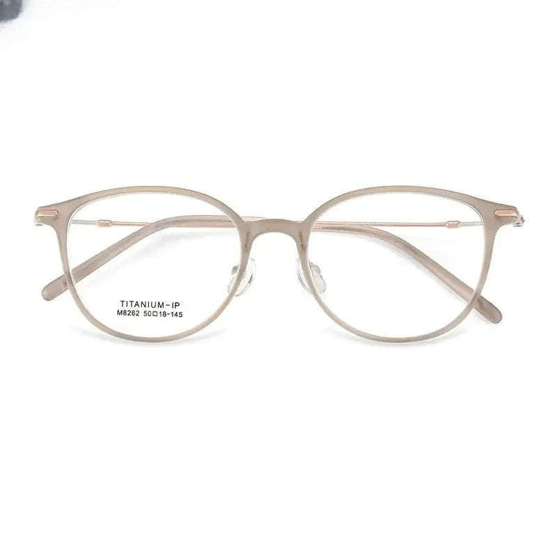 Unisex Square Full Rim Titanium Prescription Glasses 618262 — view 8 | Rx Spectacle