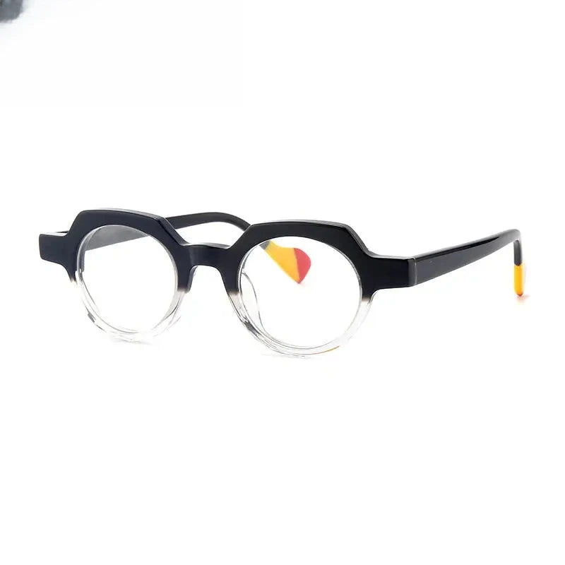 Women's Oval Full Rim Acetate Flat Top Prescription Glasses G56026 — view 8 | Rx Spectacle