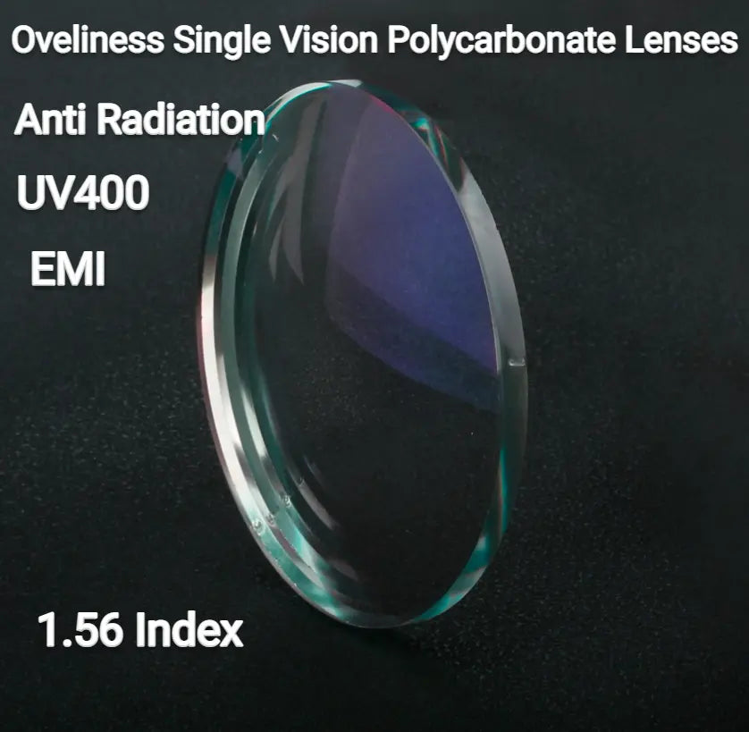 1.56 Index Single Vision Polycarbonate Clear Myopic Lenses — view 1 | Rx Spectacle