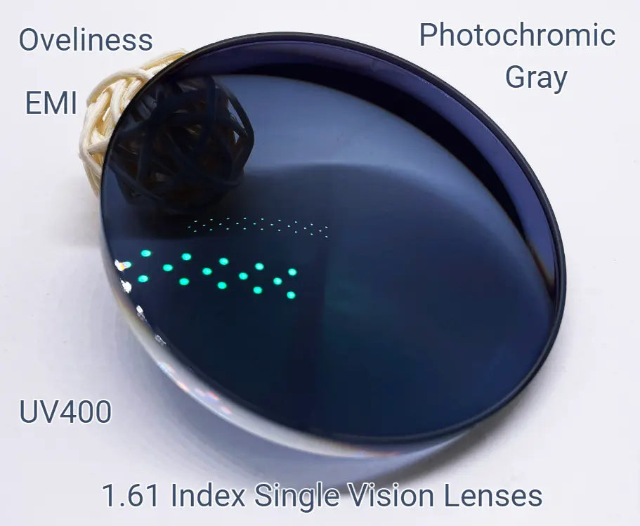1.61 Index Single Vision Photochromic Gray Polyurethane Lenses — view 1 | Rx Spectacle
