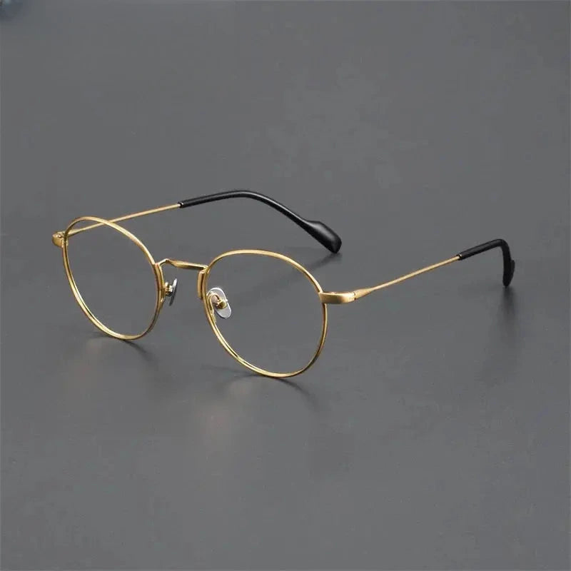 Women's Oval Full Rim Titanium Prescription Glasses 939141 — view 5 | Rx Spectacle