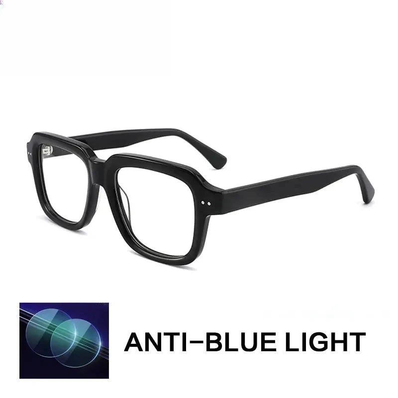 Unisex Polygon Full Rim Acetate Reading Glasses G2404 — view 6 | Rx Spectacle