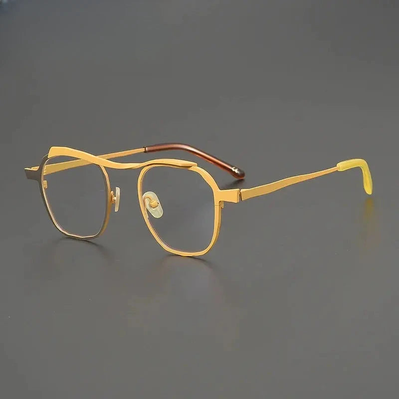 Unisex Browline Full Rim Titanium Prescription Glasses 670091 — view 6 | Rx Spectacle