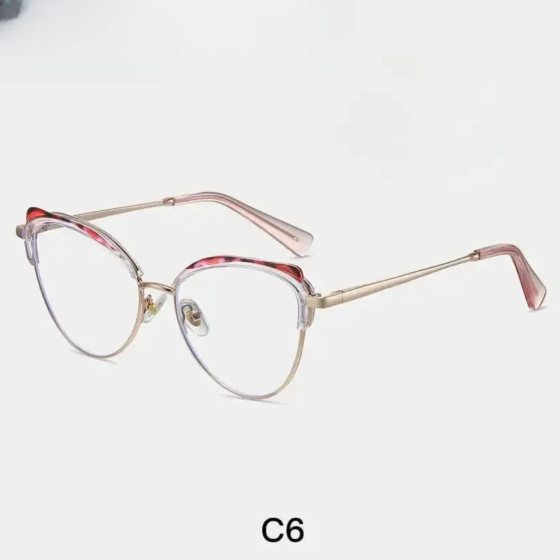 Women's Cat Eye Full Rim TR90 Prescription Glasses 87324 — view 7 | Rx Spectacle