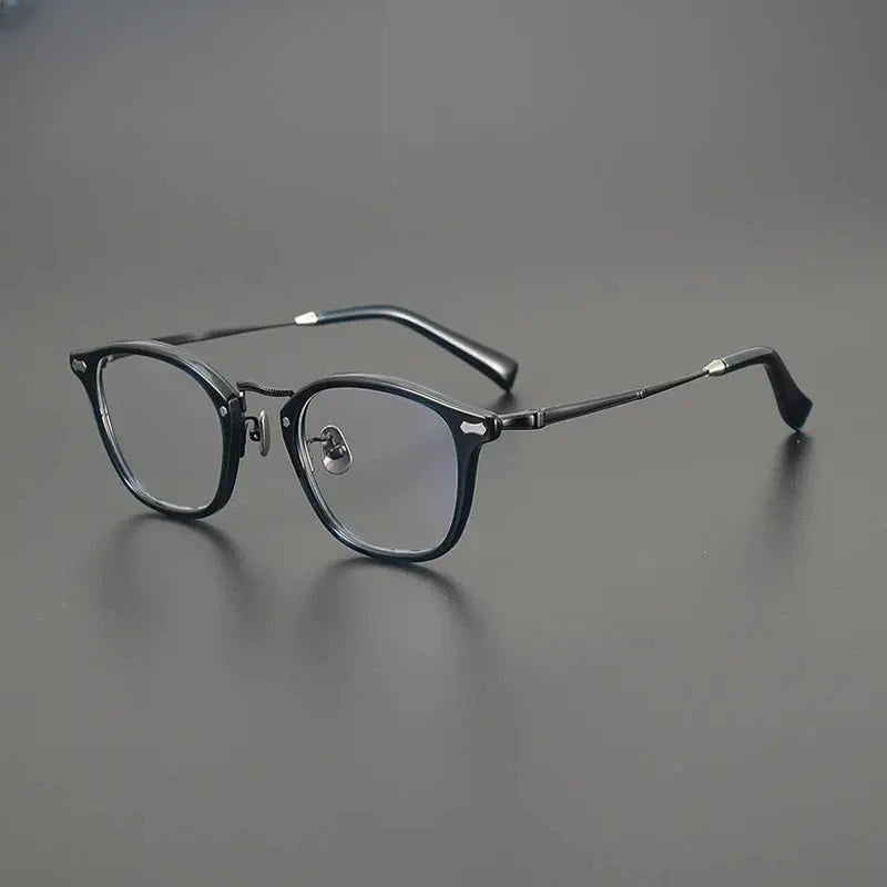 Unisex Square Full Rim Titanium Prescription Glasses Gxyj1539 — view 7 | Rx Spectacle