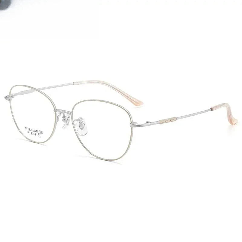 Women's Polygon Full Rim Titanium Prescription Glasses 776289 — view 7 | Rx Spectacle