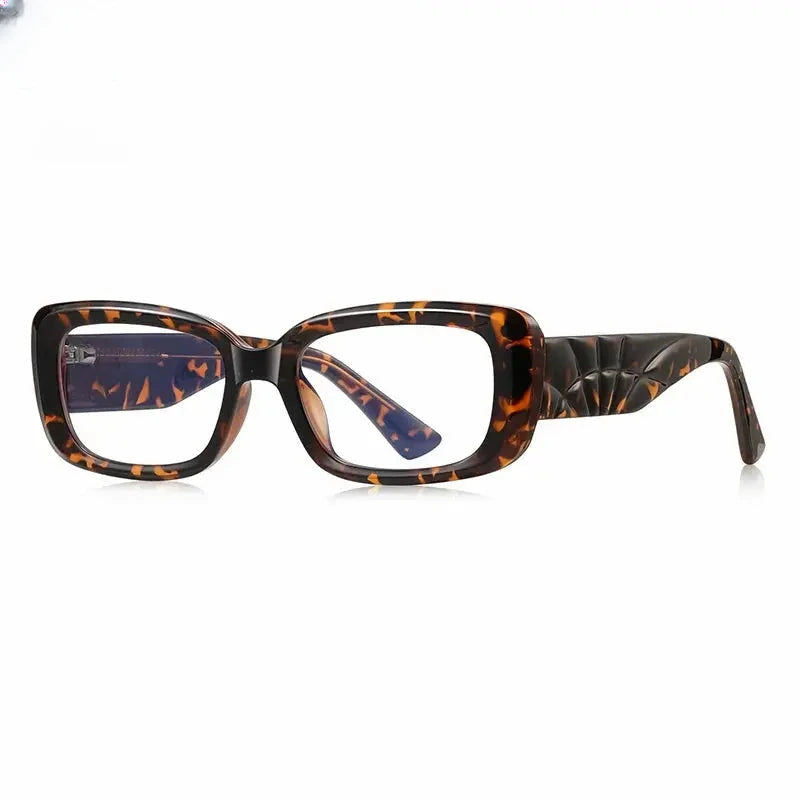 Unisex Square Full Rim Titanium Prescription Glasses 882251 — view 8 | Rx Spectacle