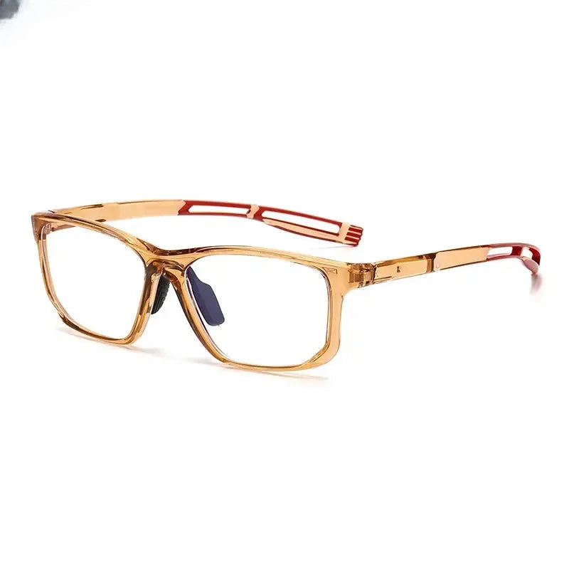 Unisex Square Full Rim Titanium Prescription Glasses 883001 — view 6 | Rx Spectacle