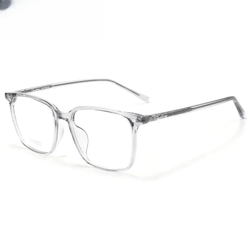 Unisex Square Full Rim Titanium Prescription Glasses 401038 — view 7 | Rx Spectacle