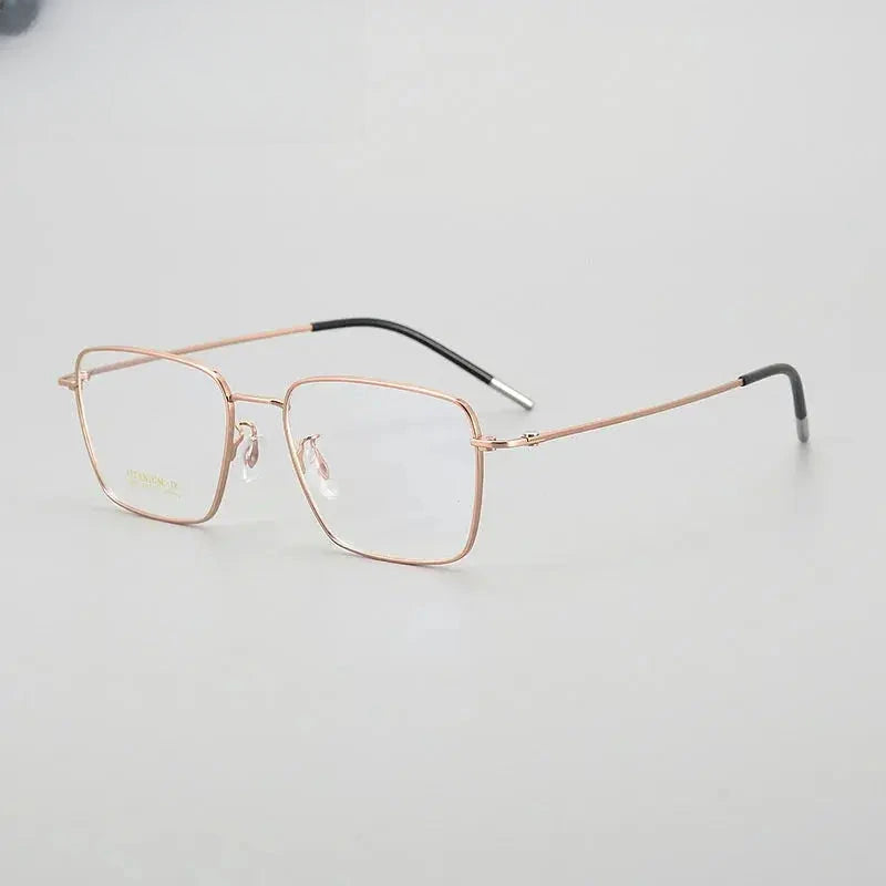 Men's Polygon Full Rim Titanium Prescription Glasses 760036 — view 7 | Rx Spectacle