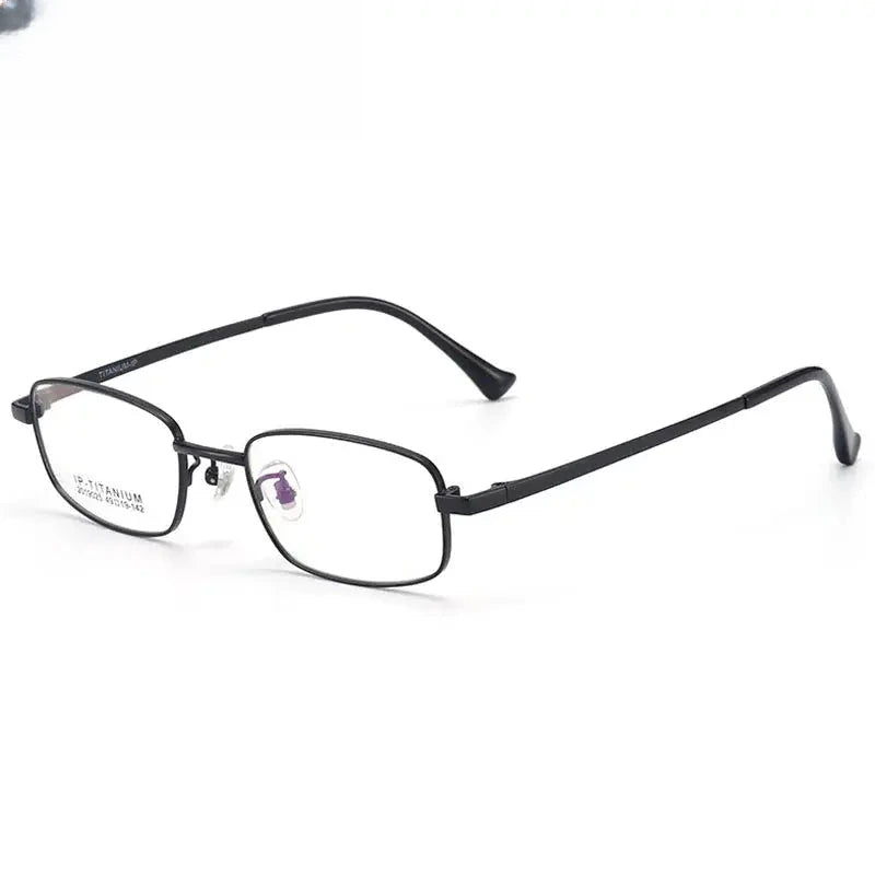 Women's Square Full Rim Titanium Prescription Glasses 2019025 — view 7 | Rx Spectacle