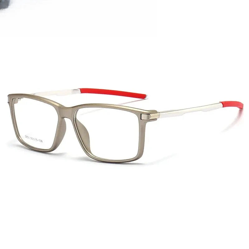Women's Square Full Rim TR90 Prescription Glasses 615851 — view 9 | Rx Spectacle