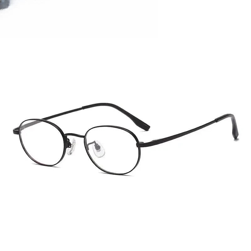 Women's Oval Full Rim Titanium Prescription Glasses 98223 — view 9 | Rx Spectacle