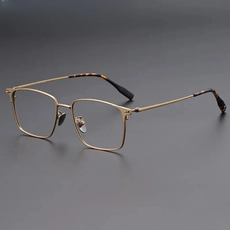 Men's Browline Full Rim Titanium Prescription Glasses 62539 — view 7 | Rx Spectacle