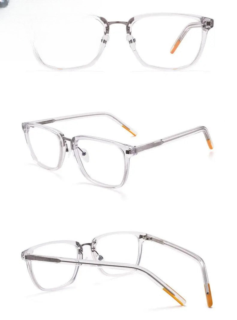 Unisex Square Full Rim Acetate Prescription Glasses Gxyj312 — view 12 | Rx Spectacle