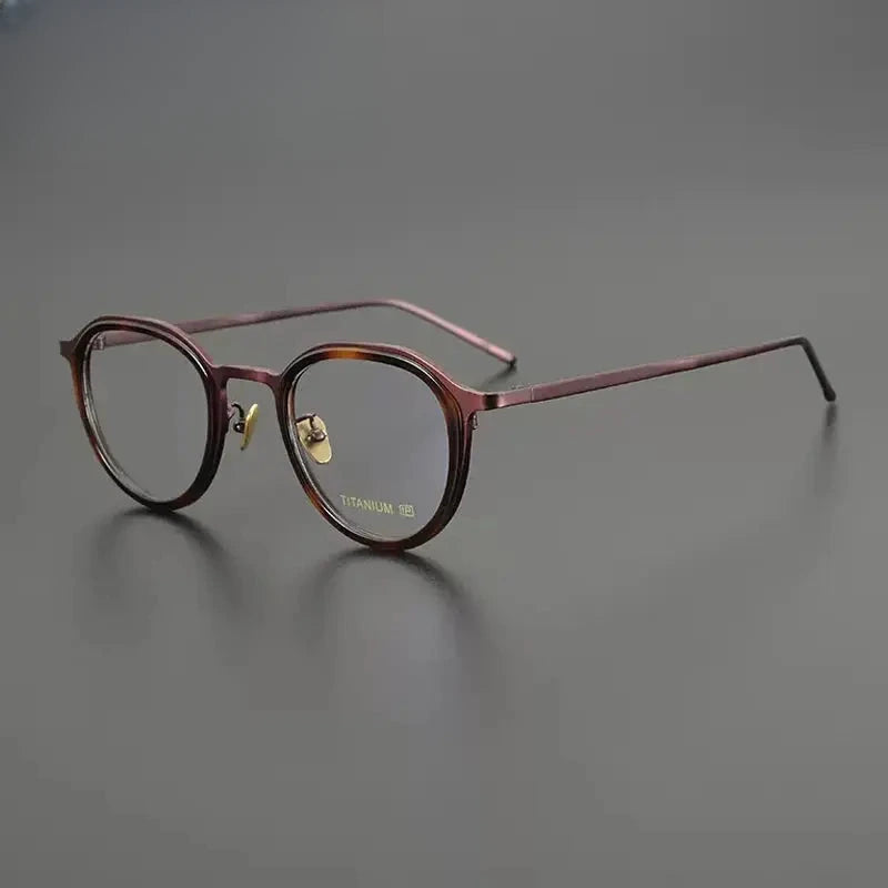 Unisex Square Full Rim Titanium Prescription Glasses Gxyj1202 — view 7 | Rx Spectacle