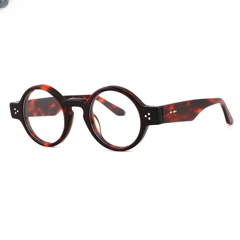 Unisex Round Full Rim Acetate Prescription Glasses Gxyj-1175 — view 9 | Rx Spectacle
