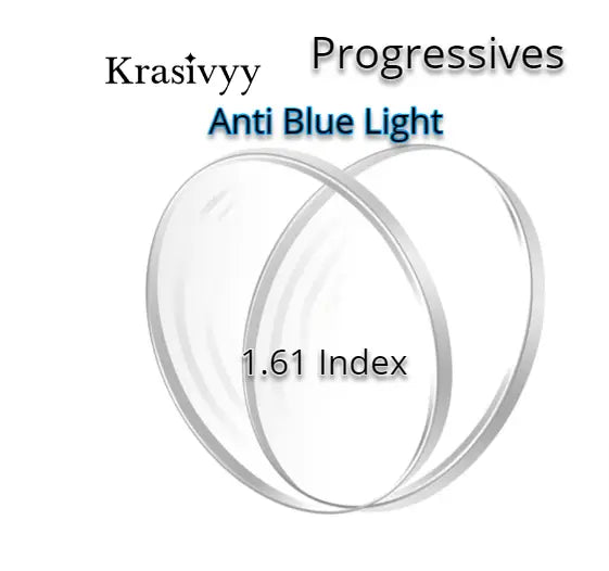 1.61 Index Progressive Anti Blue Light Clear Lenses — view 1 | Rx Spectacle