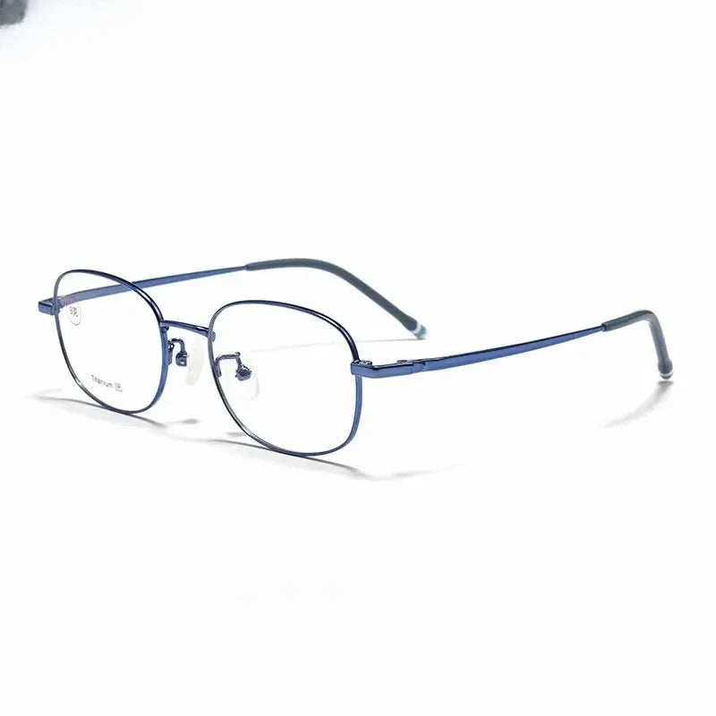 Unisex Square Full Rim Titanium Prescription Glasses 881006 — view 7 | Rx Spectacle