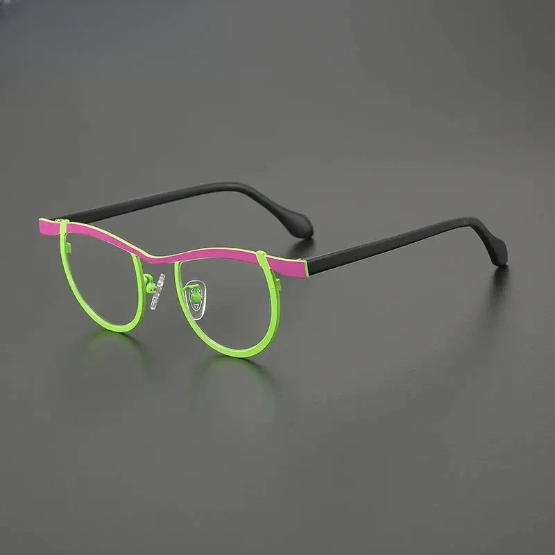 Women's Oval Full Rim Titanium Prescription Glasses G85884 — view 9 | Rx Spectacle