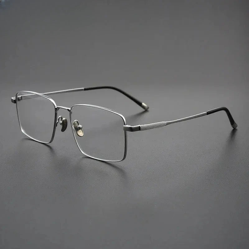 Men's Polygon Full Rim Titanium Prescription Glasses 582802 — view 7 | Rx Spectacle