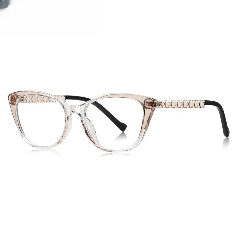Women's Cat Eye Full Rim Titanium Prescription Glasses 474019 — view 7 | Rx Spectacle