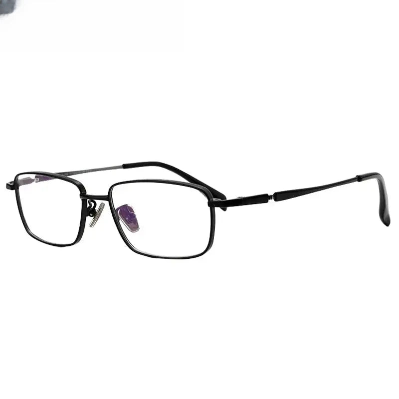 Women's Square Full Rim Titanium Prescription Glasses 85927 — view 6 | Rx Spectacle