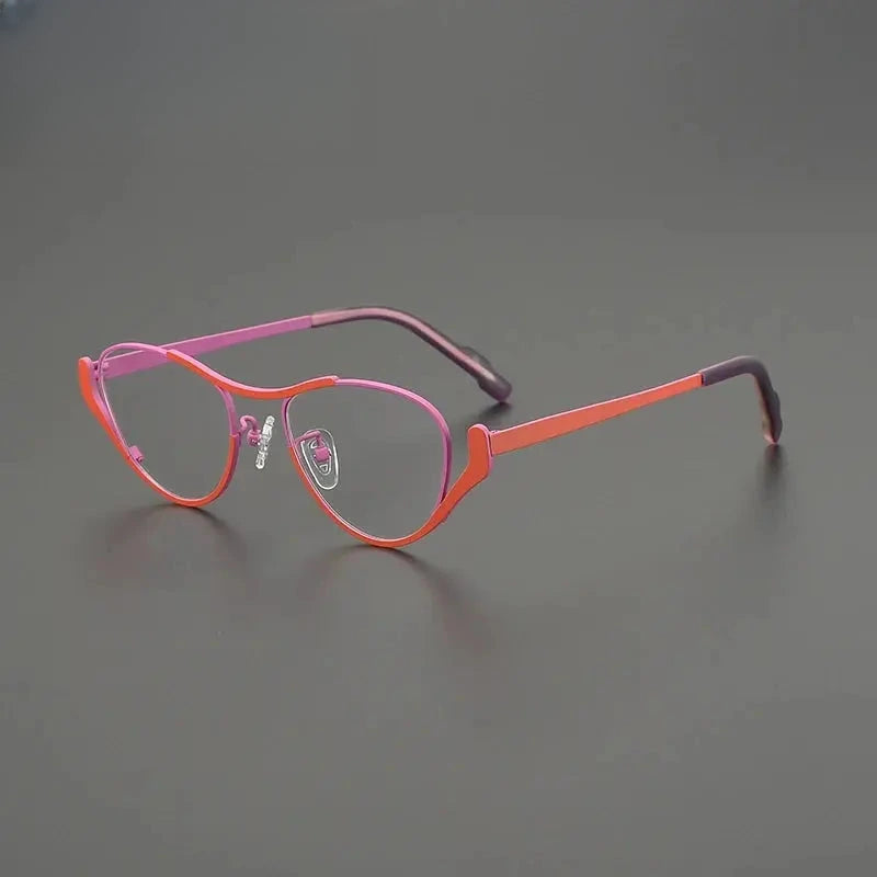 Women's Oval Full Rim Titanium Prescription Glasses G85863 — view 8 | Rx Spectacle