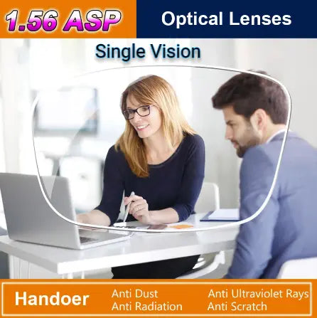 1.56 Index Aspheric Anti Radiation Clear Lenses — view 1 | Rx Spectacle