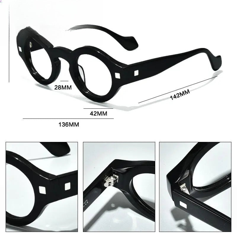 Unisex Irregular Full Rim Acetate Prescription Glasses Gxyj1007 — view 6 | Rx Spectacle