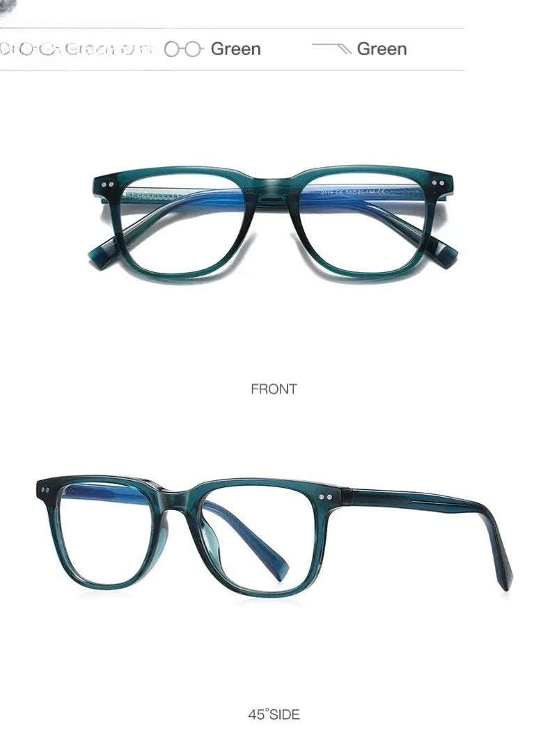 Women's Square Full Rim Plastic Reading Glasses Pfd2119 — view 18 | Rx Spectacle