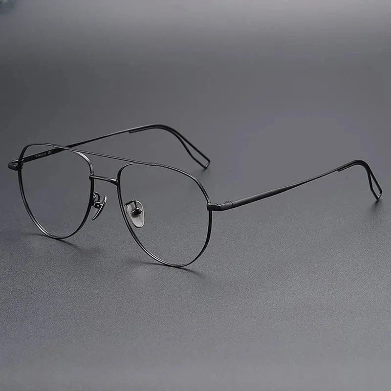 Unisex Oval Full Rim Double Bridge Prescription Glasses 881016 — view 6 | Rx Spectacle