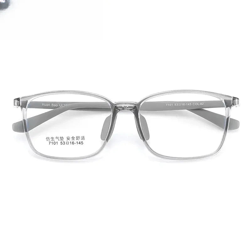 Unisex Square Full Rim Titanium Prescription Glasses 407101 — view 4 | Rx Spectacle