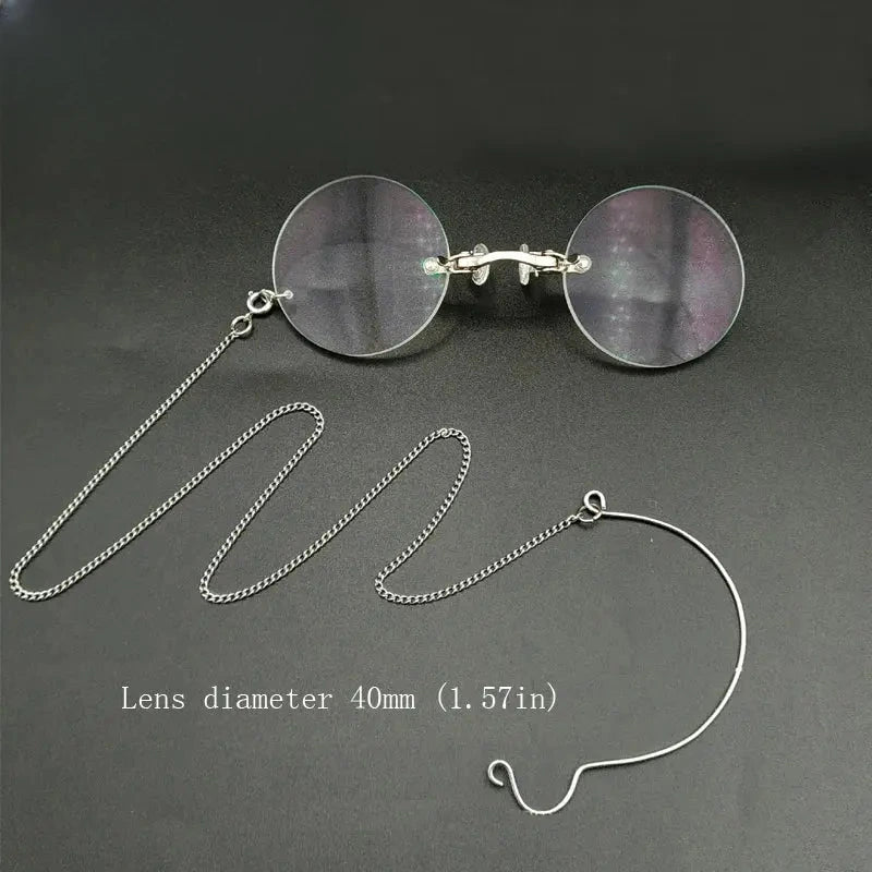 Unisex Round Full Rim Alloy Reading Glasses 4031 — view 3 | Rx Spectacle