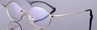 Women's Oval Full Rim Titanium Prescription Glasses 94903 — view 6 | Rx Spectacle