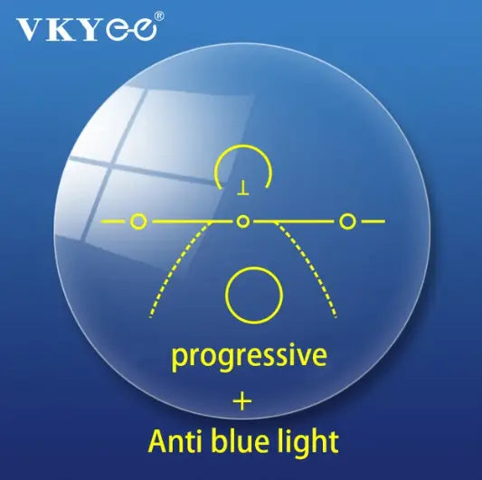 Progressive Clear Anti Blue Light Lenses — view 1 | Rx Spectacle
