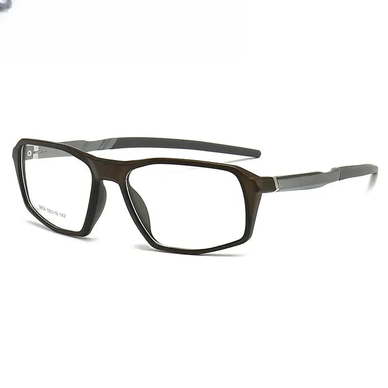 Men's Square Full Rim TR90 Prescription Glasses 615854 — view 11 | Rx Spectacle