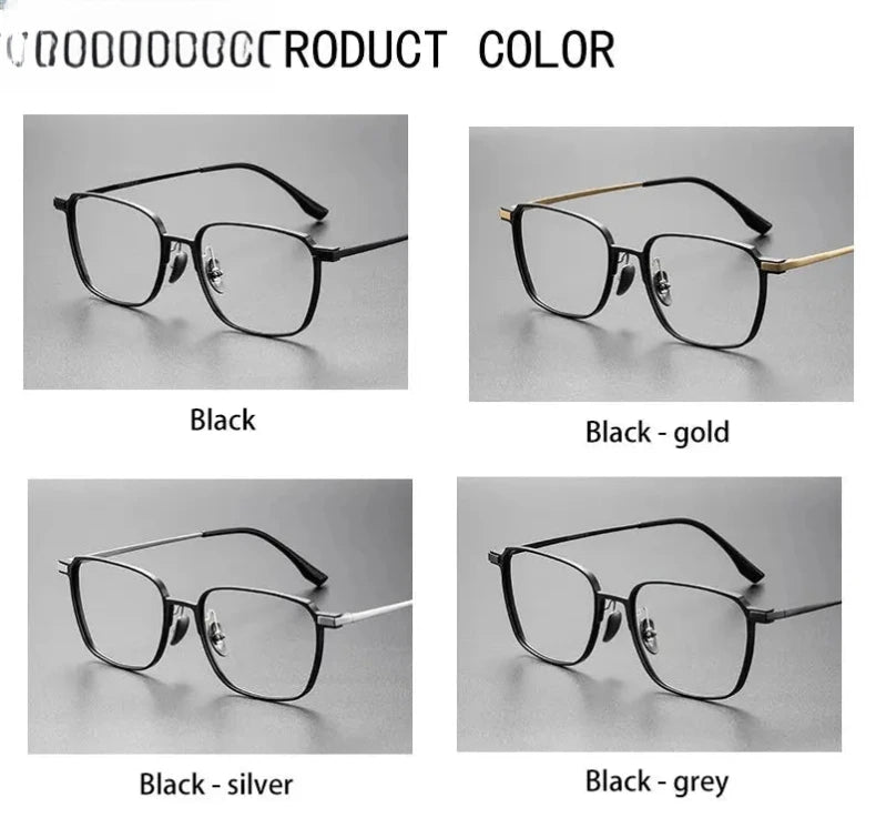 Unisex Square Full Rim Titanium Reading Glasses V20229 β view 12 | Rx Spectacle