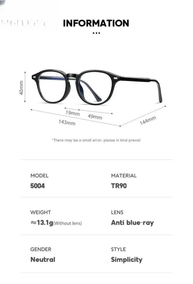Women's Square Full Rim TR90 Reading Glasses 5004 — view 13 | Rx Spectacle