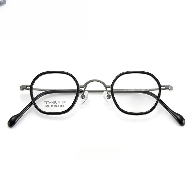 Women's Oval Full Rim Titanium Prescription Glasses 396922 — view 6 | Rx Spectacle