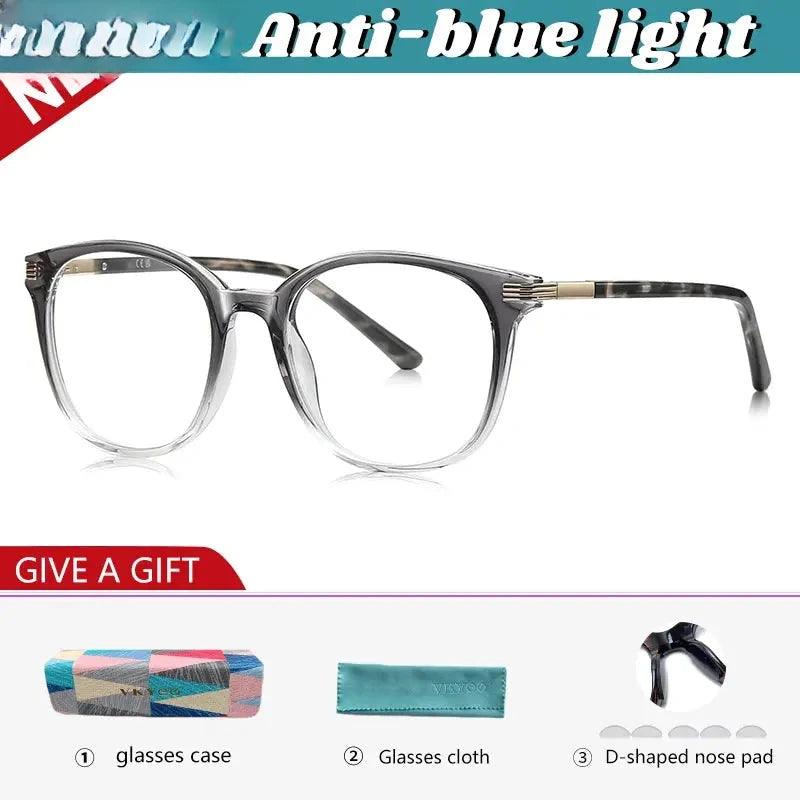 Unisex Round Full Rim TR90 Reading Glasses 77216 — view 7 | Rx Spectacle